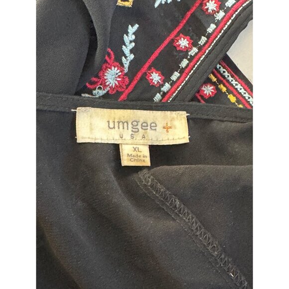 UMGEE Sheer Black Fringe Wrap Cardigan - Picture 9 of 9